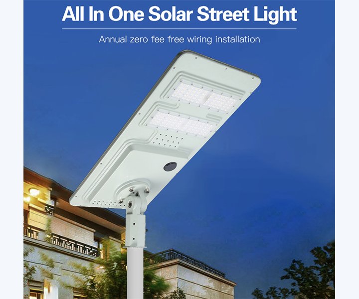 OWELL Smart Senor Aluminium Integrated Solar Led Road Light